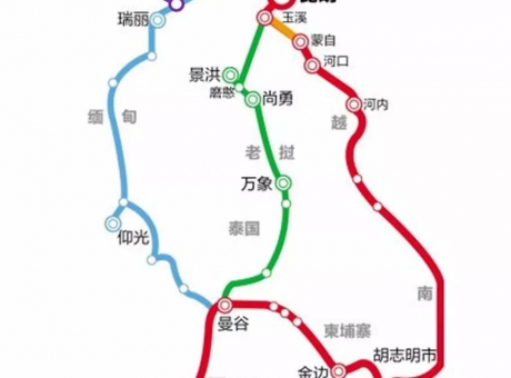 东南亚班列线路